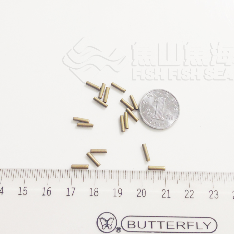 0 8-1 8-1 0mm single wire copper pressure tube fishing group line Tsingling fishing accessories DIY pure copper space beans