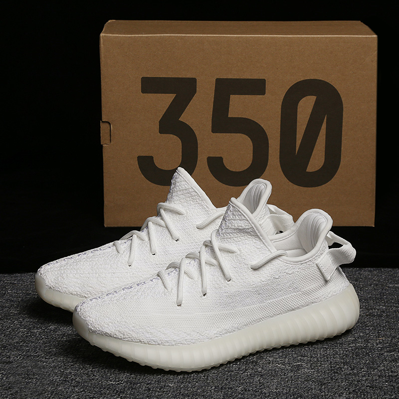 Tongmai YEZI YEEZY Coconut Shoes Men 350 Pure White Black Stars Official Website Three Bars Really Explosive Pure Original