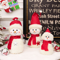 Sa Ke Christmas new pearl snowman doll doll ornaments send girlfriend to send children gifts creative desktop snowman