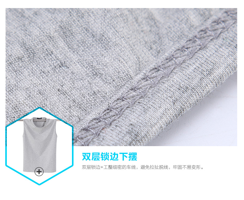 Mùa hè mới không tay vest nam cotton phần mỏng thể thao đáy vai rộng t-shirt kích thước lớn màu rắn vòng cổ mồ hôi vest