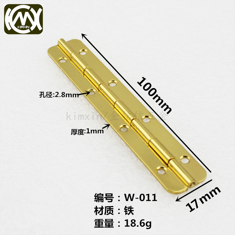 Wooden box hardware accessories wooden box long strip 100mm length 180 degree round corner with screw W-011