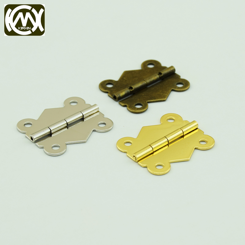 26*31*180 degree plum blossom hinge built-in type 180 degree iron hinge wooden box hardware accessories lotus leaf W-178
