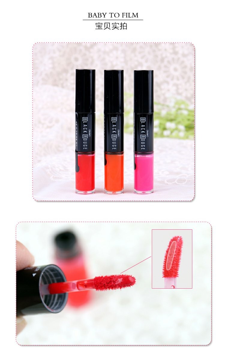 Hàn Quốc BLACK ROUGE Không thấm nước Không đánh dấu Lip Glaze Moisturising Fruit Lip Gloss Lip Glossing Lip Lining 	son bóng merzy hay romand	