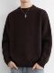 High-end pure cotton sweater men's winter 2025 new sweater thickened warm inner layer cotton sweater base layer