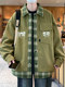 Fake two-piece jacket men's spring and autumn 2025 new plaid shirt-style jacket boys and teenagers workwear tops