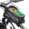 Bicycle Front Frame Bag, Hard Shell, Waterproof, Large Capacity, Mountain Bike, Road Bike, Mobile Phone Storage, Front Hanging Bag, Cycling Equipment