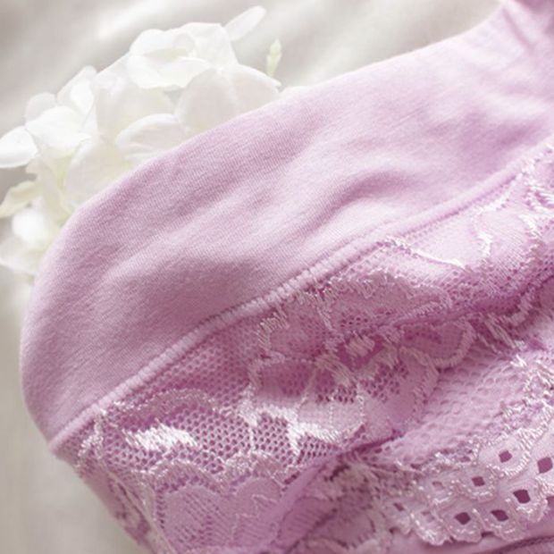 Modal sợi tre ren giữa eo kích thước lớn không có dấu vết tam giác nữ đồ lót hơn cotton thoải mái quần lót nữ