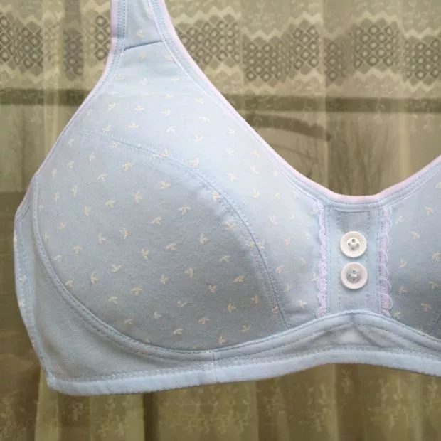 2 mảnh cotton bra bra bra không có vành phát triển thời kỳ sinh viên bra bra bra ba vú