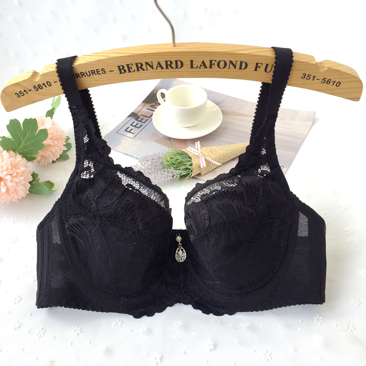 Sexy ren siêu mỏng không có bọt biển áo ngực lớn ngực nhỏ đầy đủ tập hợp điều chỉnh loại đồ lót áo ngực dán