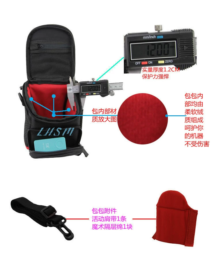 Waterproof compatible camera, one-shoulder bag, GF10, G100, 100m