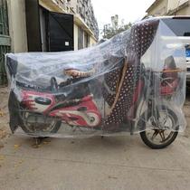 Electric bicycle rain cover transparent pedal motorcycle car jacket battery car dust cover waterproof childrens car hood