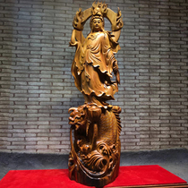 Wood Yu Root Carving Factory Flowers Pear Wood View World SoundBuddha Living Room Home Office Swing Pieces Hand Sculpted Handicraft