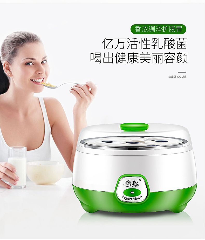 Máy làm sữa chua không gỉ PA-12D 1L tách tách nhỏ gạo gạo natto lên men tự động - Sản xuất sữa chua