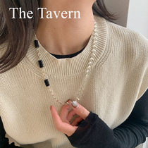 TheTavern LELALES niche designer pine needle black jade necklace