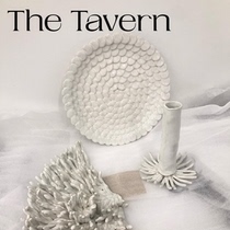 TheTavern Korea eastsmoke purple smoke niche hand-made ceramic storage large disc fruit plate