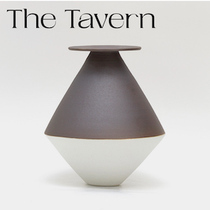 TheTavern Minimaist Holiday Series Handmade Frosted Glazed Flower Vase Walnut Quiet Powder