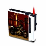 Зажигалка, креативный ветрозащитный портативный металлический портсигар, 20 шт, делается под заказ