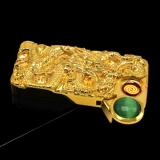 Зажигалка с зарядкой, ультратонкее ветрозащитное электронное ювелирное украшение с боковым колесиком, с драгоценным камнем