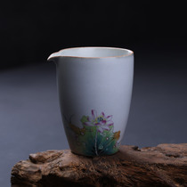 Antique Ru Kiln Road Cup ceramic household tea divider uniform Cup Tea Sea tea ceremony kung fu tea set accessories simple household