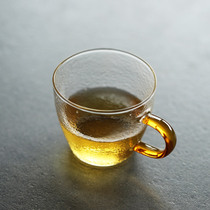 Japanese glass tea cup tea set with hand handle Cup heat-resistant Master Cup Tea Cup wine cup single Cup smell tea cup