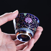 Enamel ceramic master Cup Kung Fu Tea Cup retro home single tea bowl tea cup tea cup