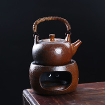 Japanese crude pottery warm tea stove teapot candle cooking tea stove scented tea ceramic small warm tea warm tea kung fu tea set