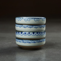 Jingdezhen hand-painted blue and white tea cup ceramic household kung fu tea set Tea Tea Bowl