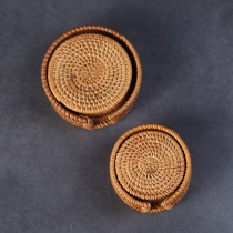 Vietnam autumn rattan coaster set rattan tea mat cup holder tea ceremony Tea Set iron pot heat insulation cushion pot cushion purple sand pot holder