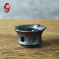 Dongxili tea ware Japanese rust glaze dry roving platform teapot coarse pottery candle alcohol lamp cooking tea stove small temperature tea ware Teahouse