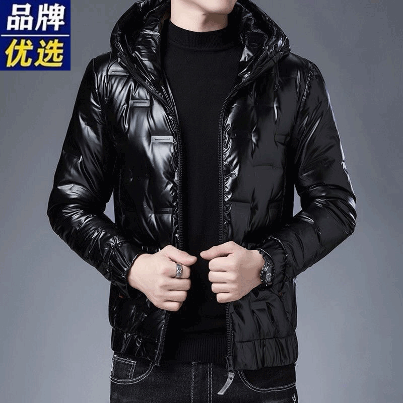 Men's down Jacket 2025 New Trendy Style White Duck down High-End Stand Collar Hooded Winter Warm Short Coat Men's down Jacket 2025 New Trendy Style White Duck down High-End Stand Collar Hooded Winter Warm Short Coat
