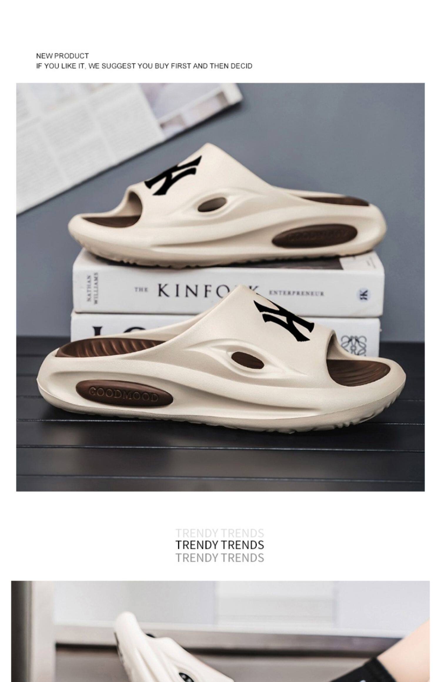 Отдых тапочки 拖鞋男潮牌2025新款夏季踩屎感家用防滑凉拖男士外穿潮流运动大码 1896680027