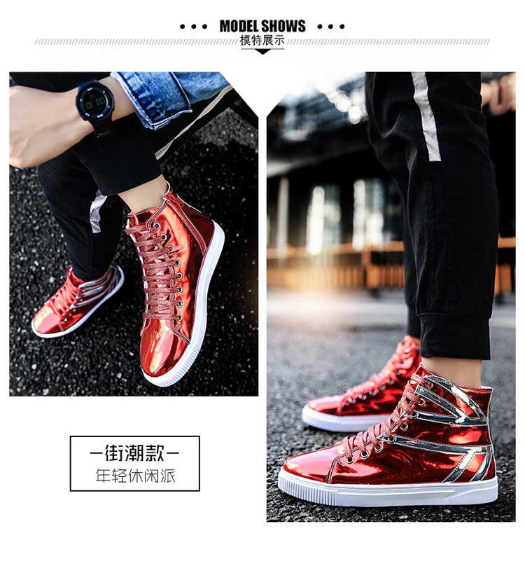 Mùa hè 2019 giày nam mới tinh thần xã hội anh chàng giày cao thủy triều nam Anh sáng chói phiên bản Hàn Quốc của Martin - Giay cao giày sport