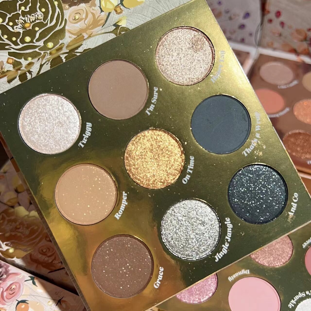 colorpop long neck deer pan Christmas roses pan garden grandeur taupe snake pan coconut tray