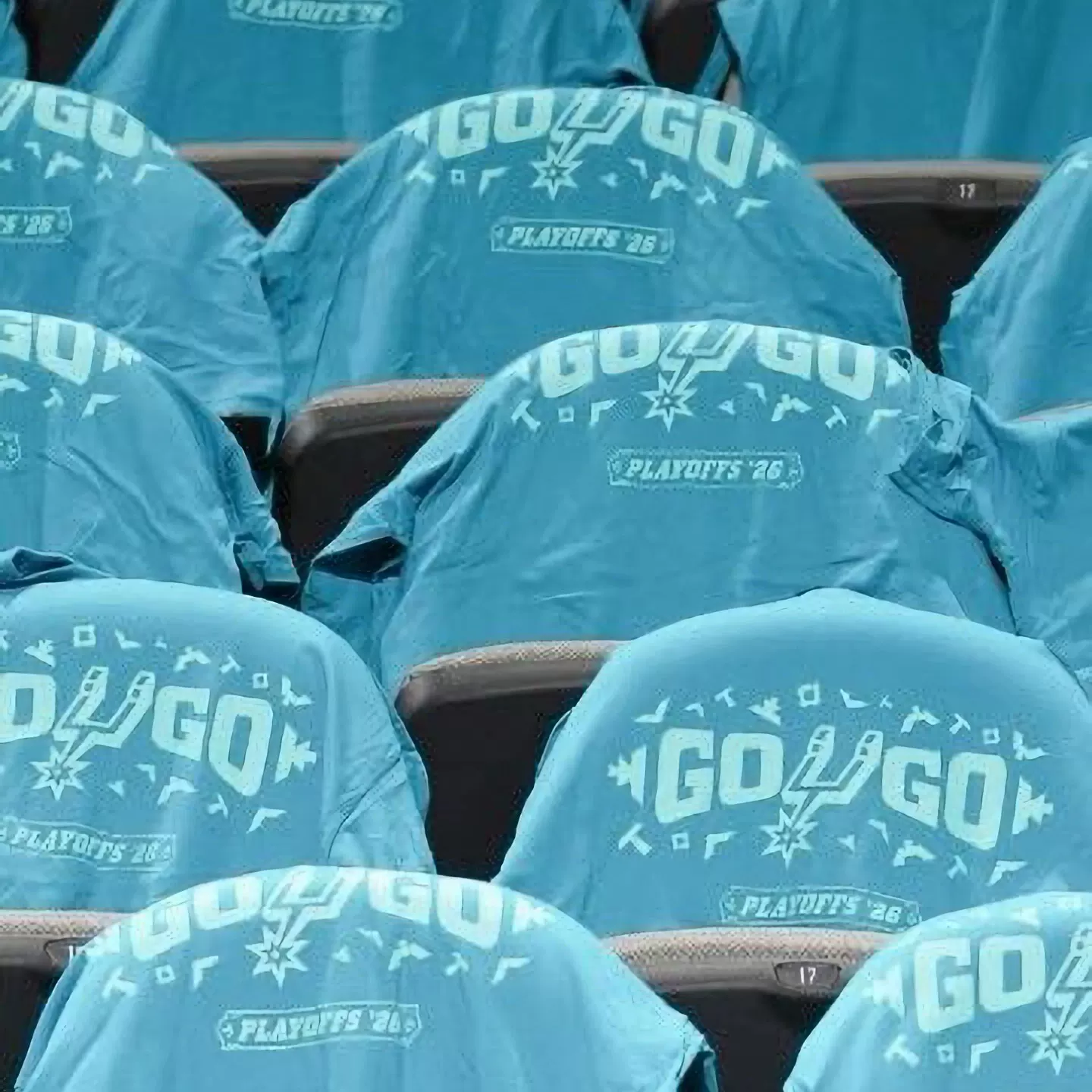 Go Spurs go Spurs playoff T-shirt fans same style Wenban Yama basketball peripheral American short-sleeved clothes