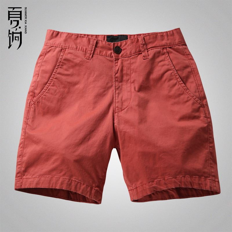 Watermelon Redsummer leisure time shorts elastic force Overalls tide Trousers Multicolor Three minutes of pants Beach pants Large underpants Four points Exposed knee