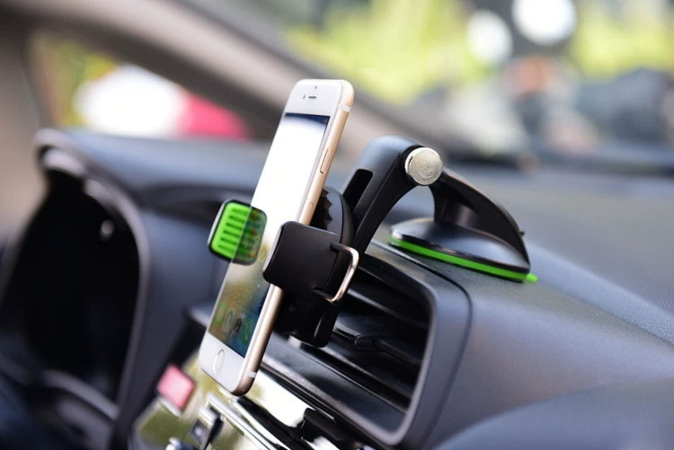 Khung điều hướng ô tô Bàn làm việc xoay 360 ° cốc hút điện thoại di động Giá đỡ điện thoại di động - Phụ kiện điện thoại trong ô tô