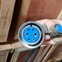 Heating plate six-core connection PE hot melt welding machine accessories aviation plug connection line hydraulic station hot plate connector