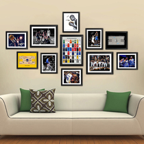 Durant Ensemble Basket Nets Warriors Photos Wall Posters Solid Wood Pendulum tables Decorative Hanging Frames picture frame fans Gift photo frames