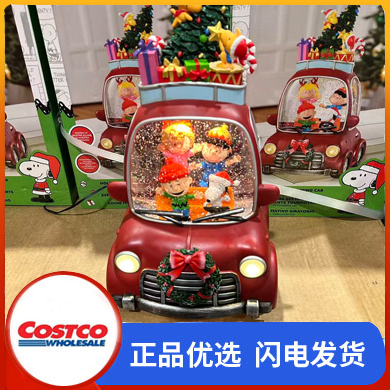 Costco Purchase Disney Mickey Snoopy Music Box Christmas Gift Led Christmas Scene Truck Lantern