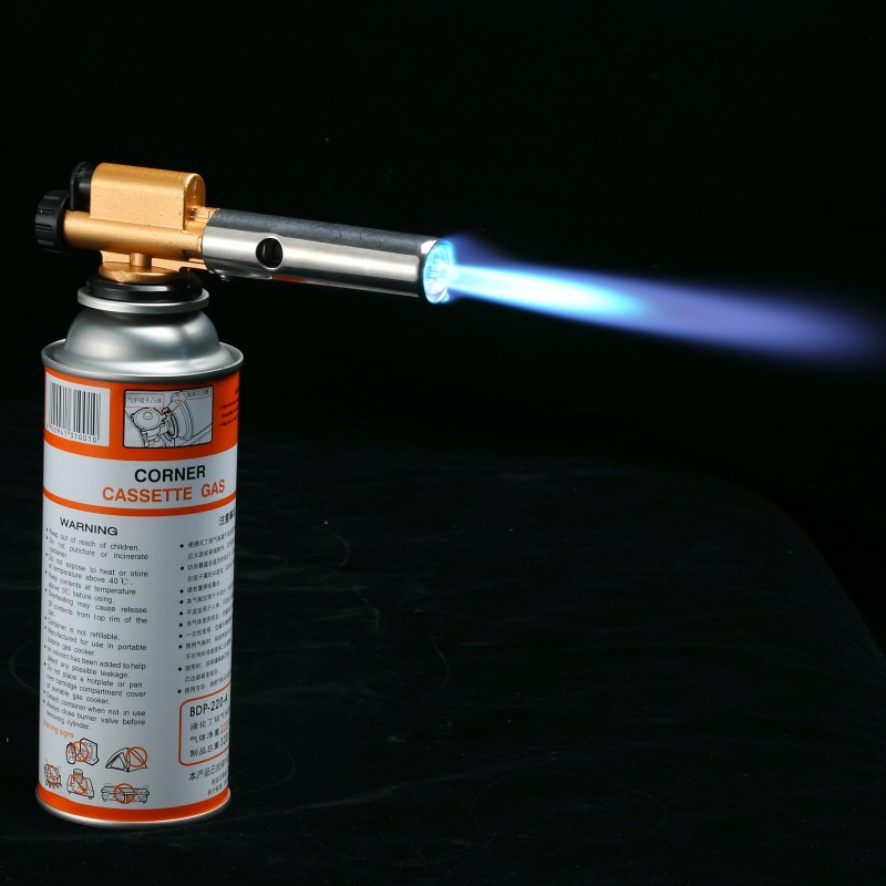 Jet Fire Gun Flame Gun Portable Baking Cuisine High Temperature Spray Gun Gas Gun Flame Lighter Burning Pig Hair Outdoor Point Carbon