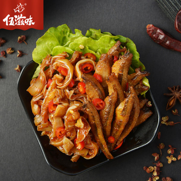 伍滋味 猪脆骨+香辣小鱼仔 450g*2件 双重优惠后¥35.2包邮 伍滋味 猪脆骨+香辣小鱼仔 450g*2件 双重优惠后¥35.2包邮