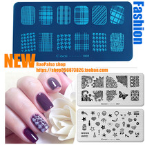 1Pcs Nail Art Stamping Image Plates Flower Manicure Stencil