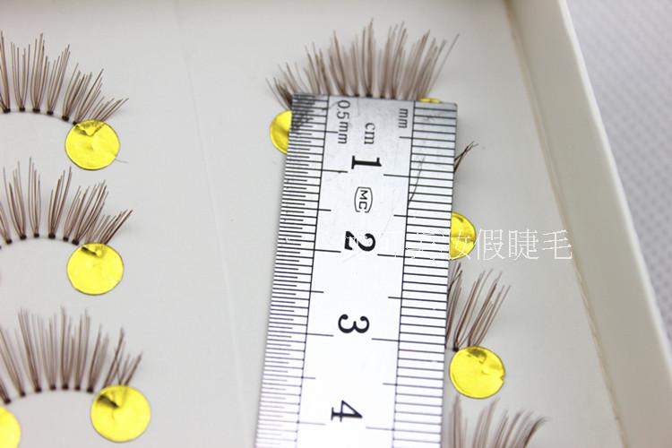 49 # Lông mi giả, phần đuôi dài, cà phê nâu tự nhiên, cánh Yiruo, phần ngọt nửa mắt Nhật Bản - Lông mi giả kích mí lưới cuộn