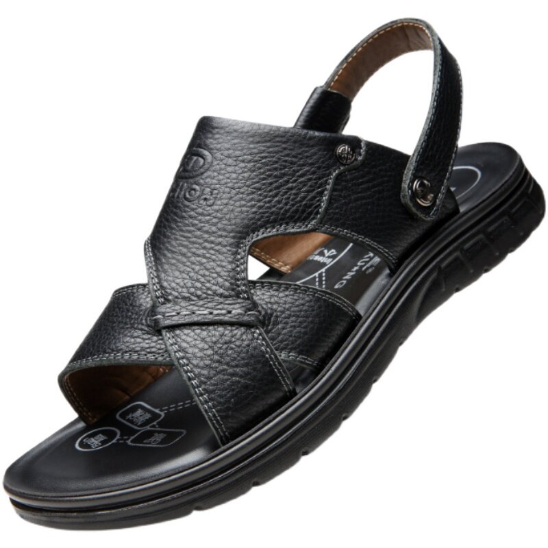 Large size sandals foot width 45 plus size 46 extra large 47 foreign trade 48 fat shoes summer 49 leather beach shoes 50