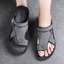 2022 Summer New Men Sandals Anti-Slip Soft Bottom Beach Cool Tug Dual-use Mens Sport Herringbone Slippers Trend