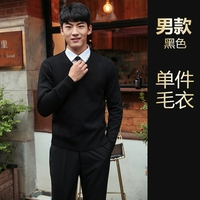 Черный свитер (мужской стиль)