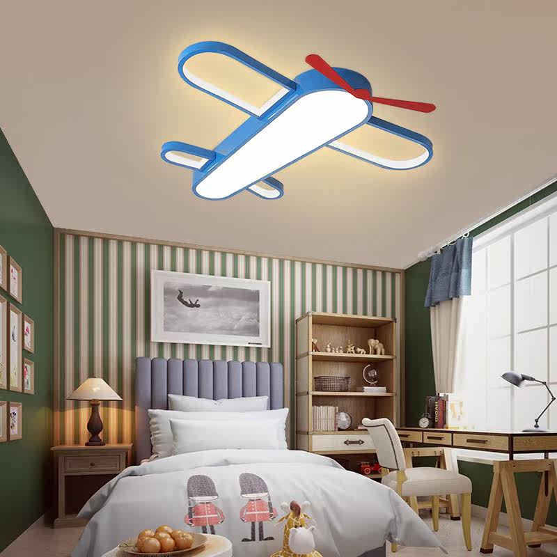 Children Room Light Creativity Personality Boy Girl Room Aircraft Lamps Brief Modern Kindergarten Cartoon Suction light