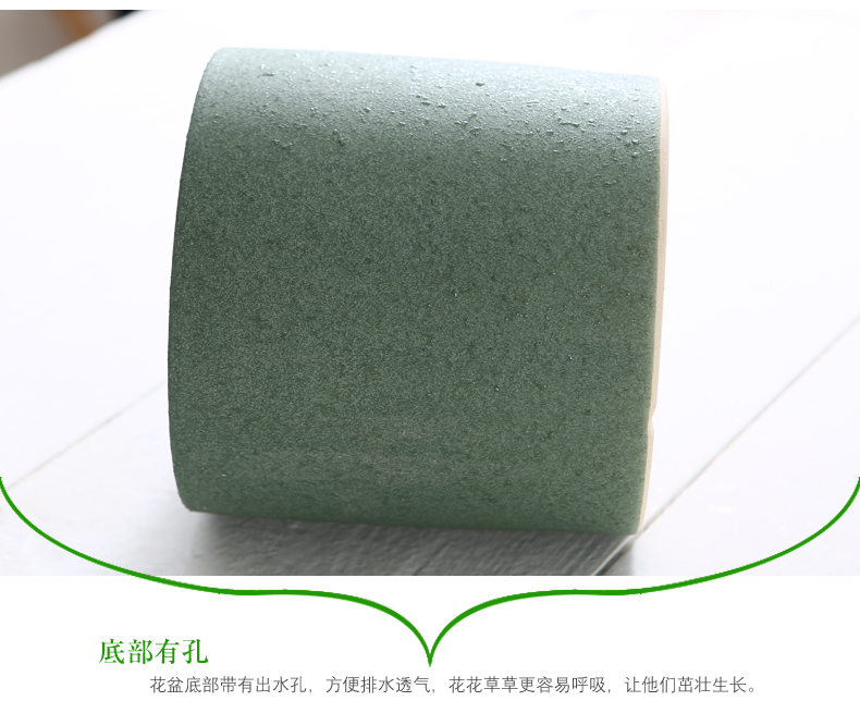 Round flowerpot ceramic Chinese wind extra large household indoor ground desktop other tiger orchid basin wholesale