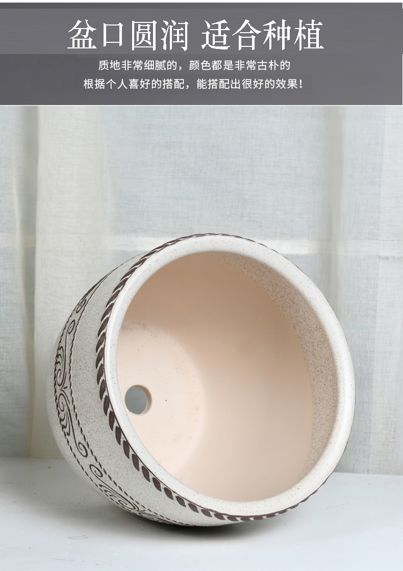Ceramic large wholesale flower POTS clearance creative butterfly orchid green plant contracted sitting room balcony, fleshy flowerpot pack mail