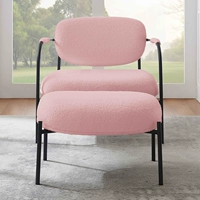 Дизайнерский стиль - шерпа розового цвета.